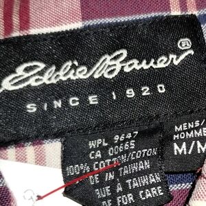 Eddie Bauer plaid medium dress shirt for Men
